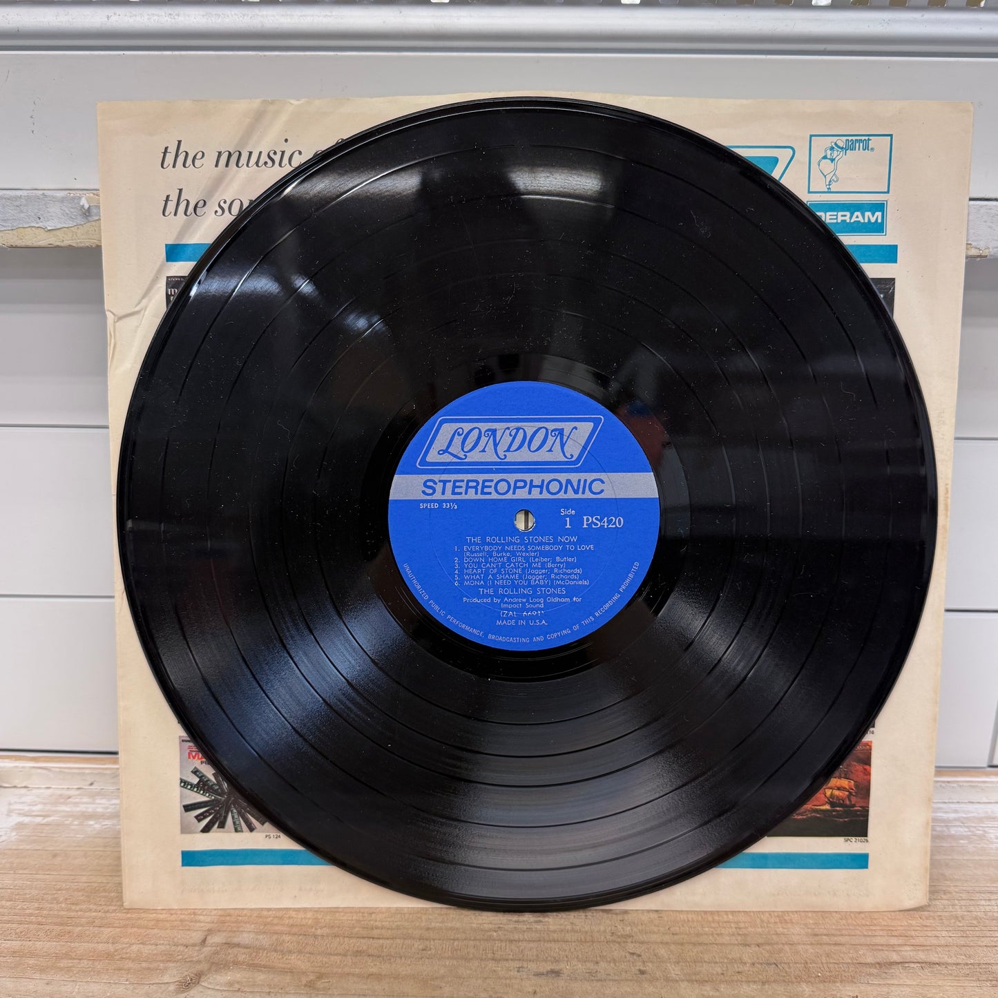The Rolling Stones Now! Vinyl Record LP 1965 #PS 420