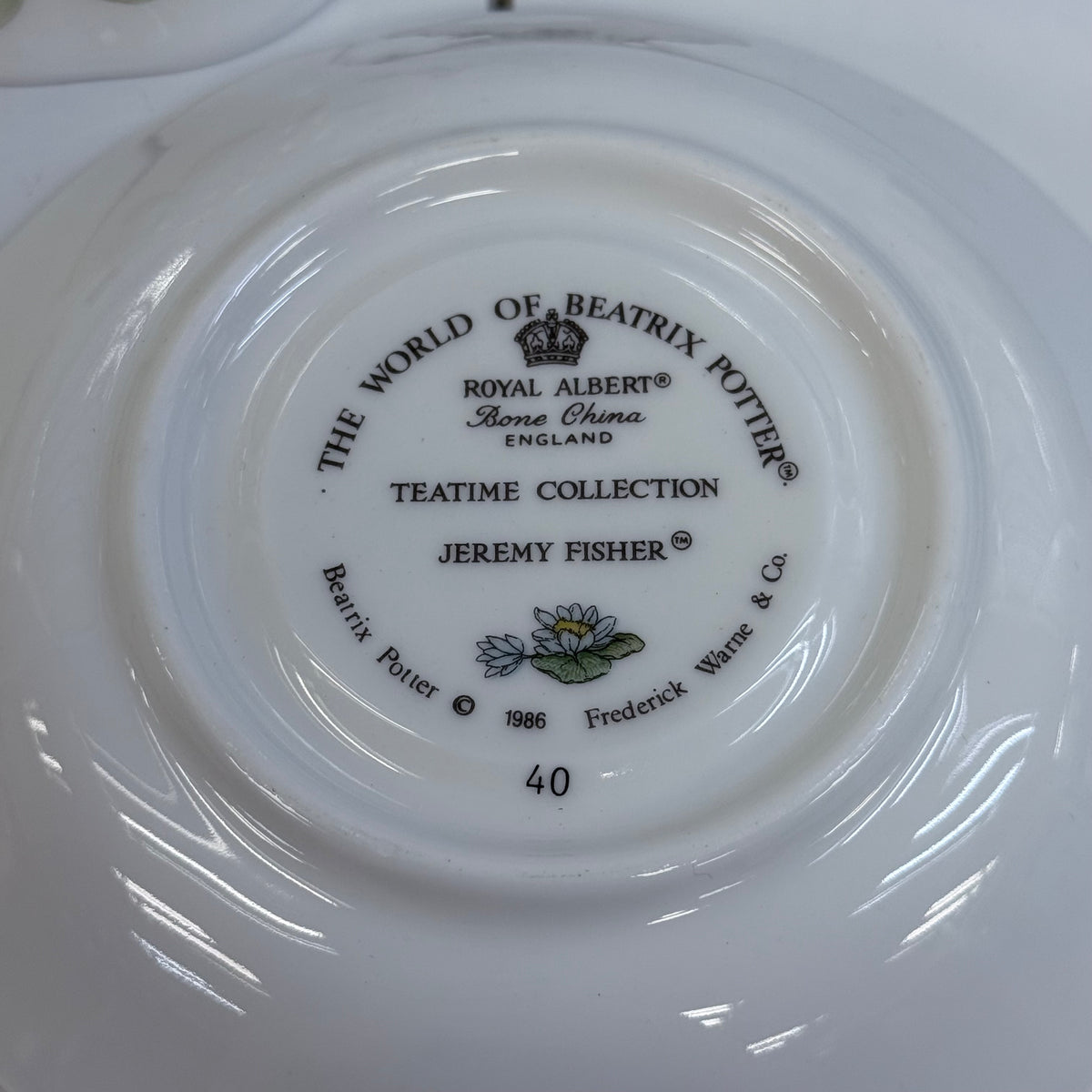 Royal Albert Beatrix Potter Jeremy Fisher Teacup & Saucer