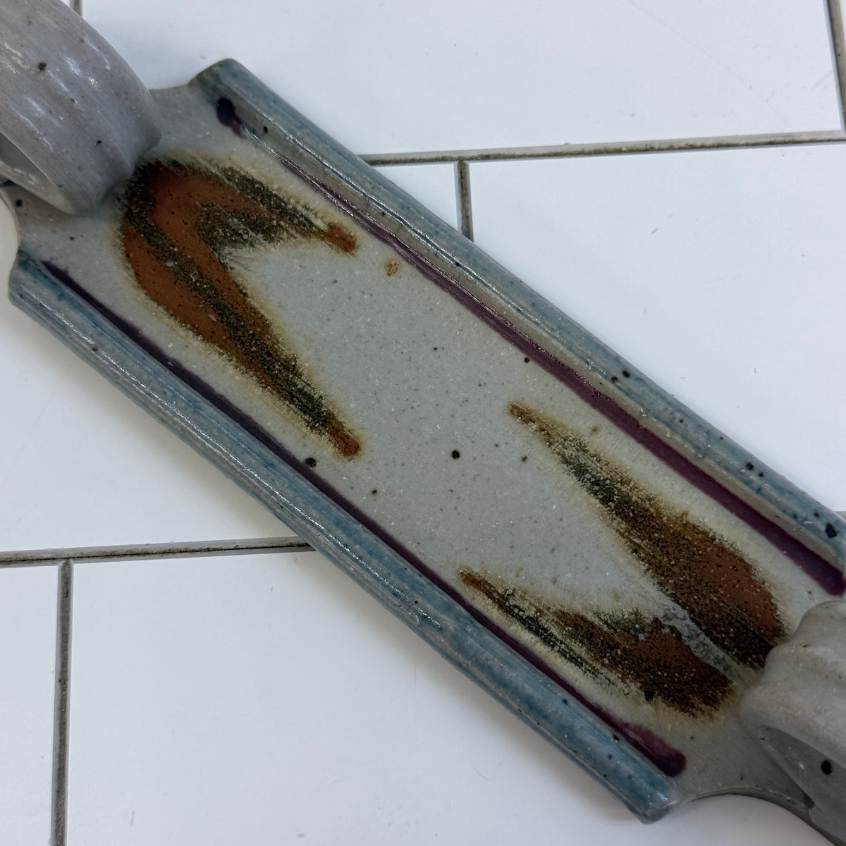 Holloman Pottery Butter Sled Stoneware Dish