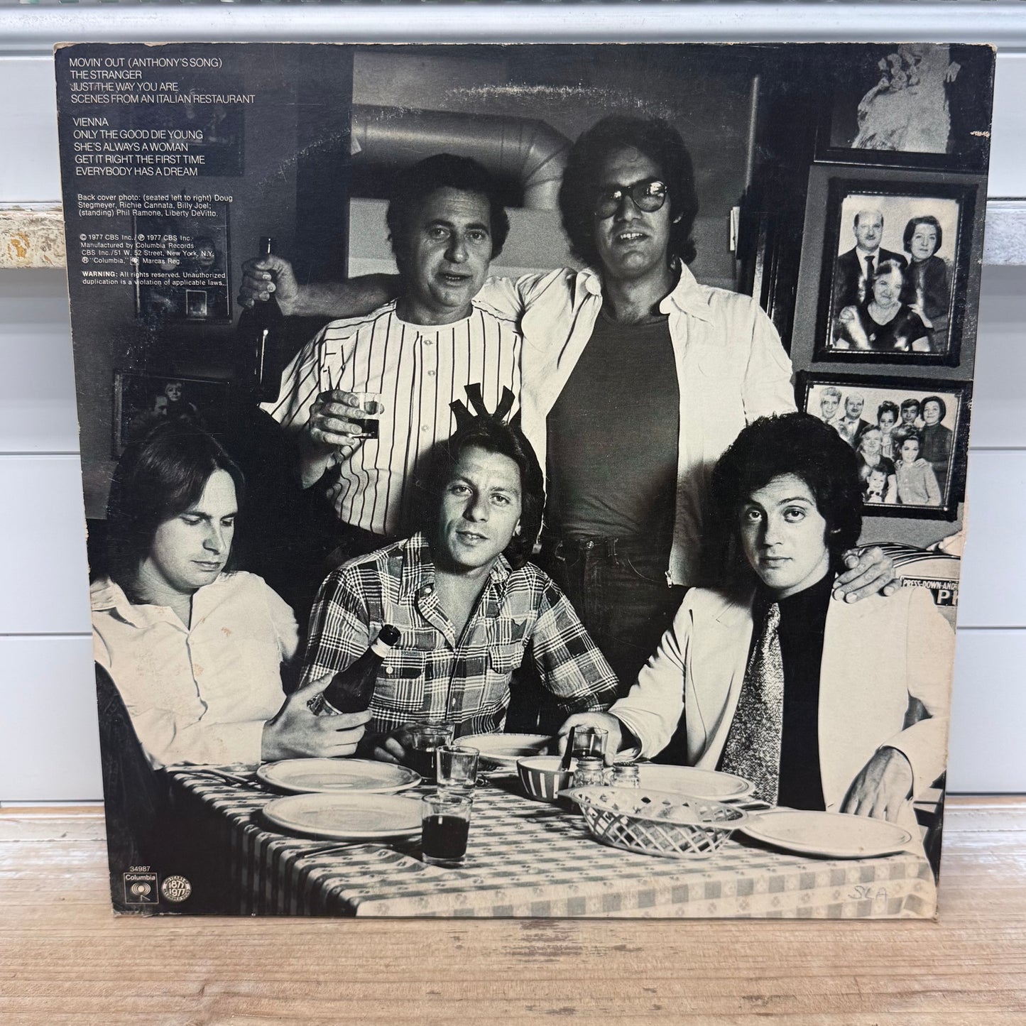 Billy Joel The Stranger Vinyl Record LP 1977 #JC34987