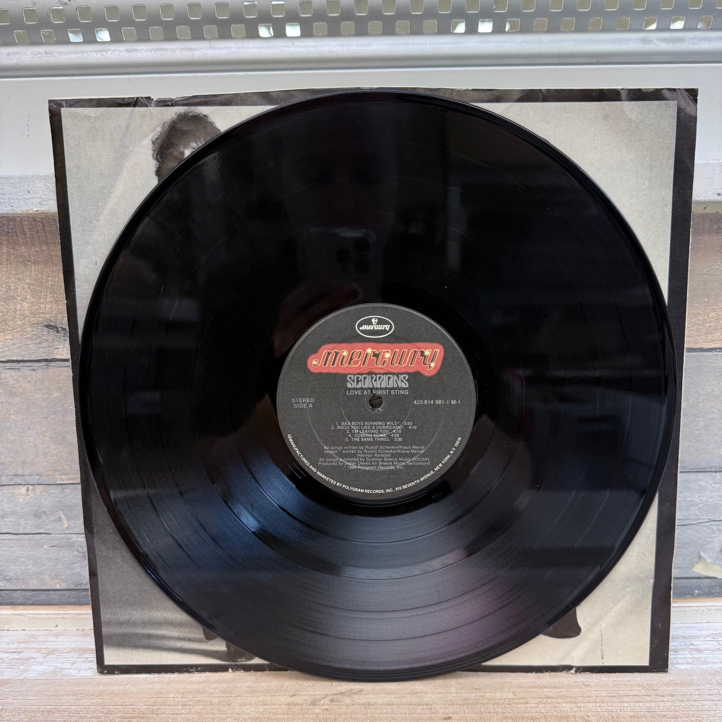 Scorpions Love at First Sting Vinyl Record, 1984