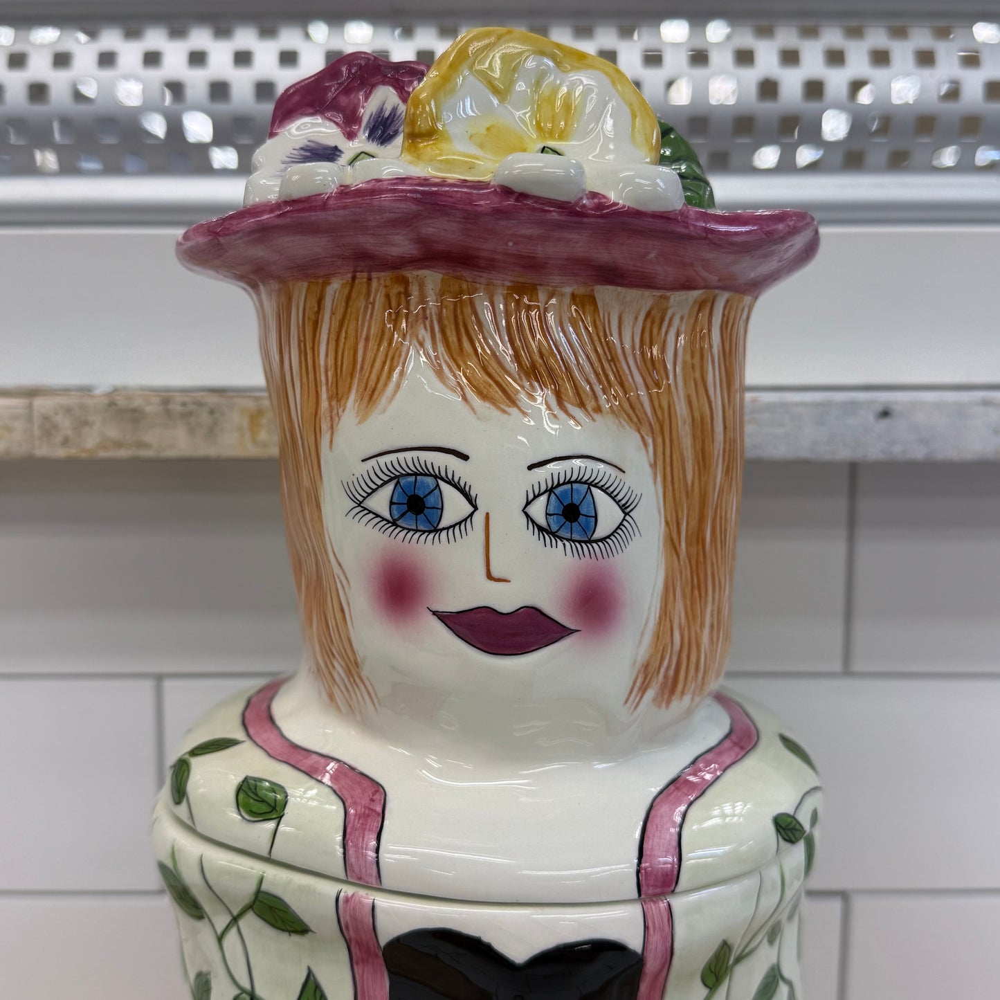 Susan Paley Laura Bella Casa Figural Ceramic Cookie Jar