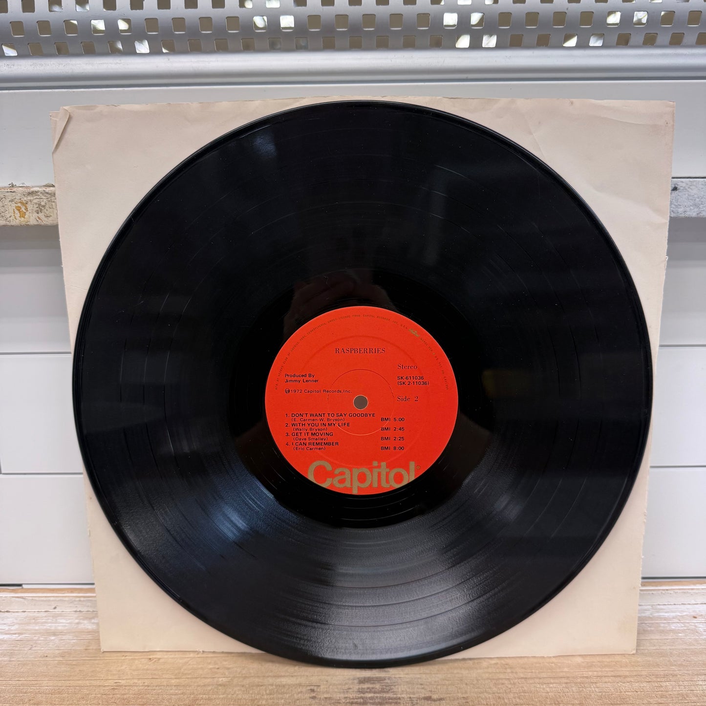 Raspberries Vinyl Record 1972 Capitol #SK-11036