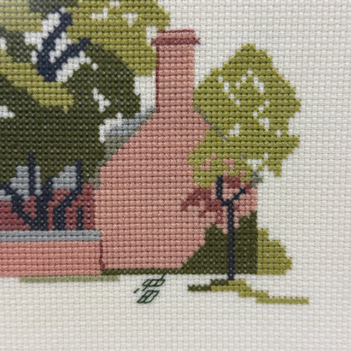 Colonial Williamsburg Cross Stitch Art Set of 2 1978/1980