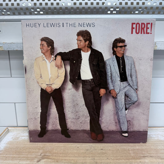 Huey Lewis Fore! 1986 Vinyl LP