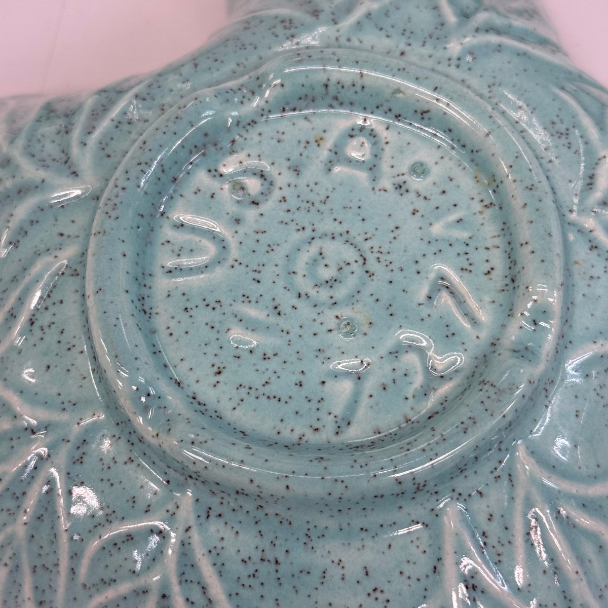 California Originals Turquoise Leaf Bowls Set of 3 Vintage 1960s