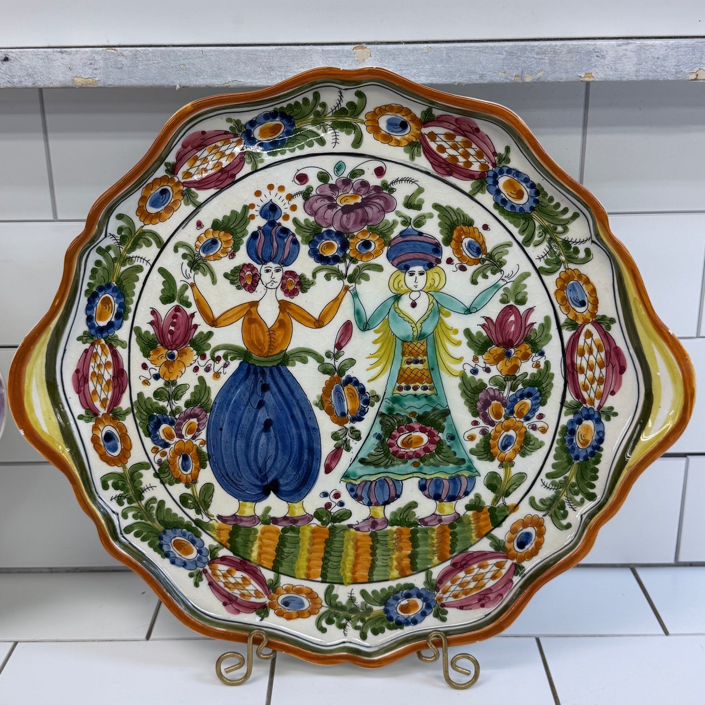 Skyros Greek Pottery Signed Hand Painted Tray Selection