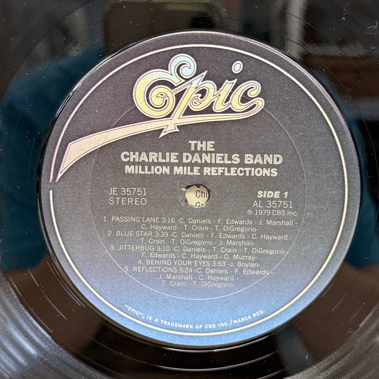 The Charlie Daniels Band Million Mile Reflections LP 1979 #JE35751