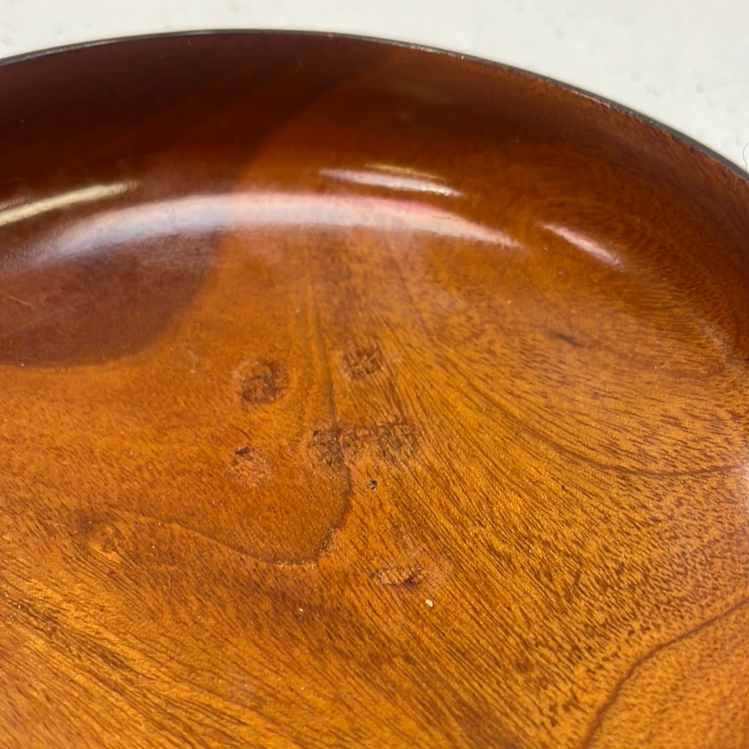 Vintage CaribCraft Mahogany Salad Bowl Set, 11 Piece