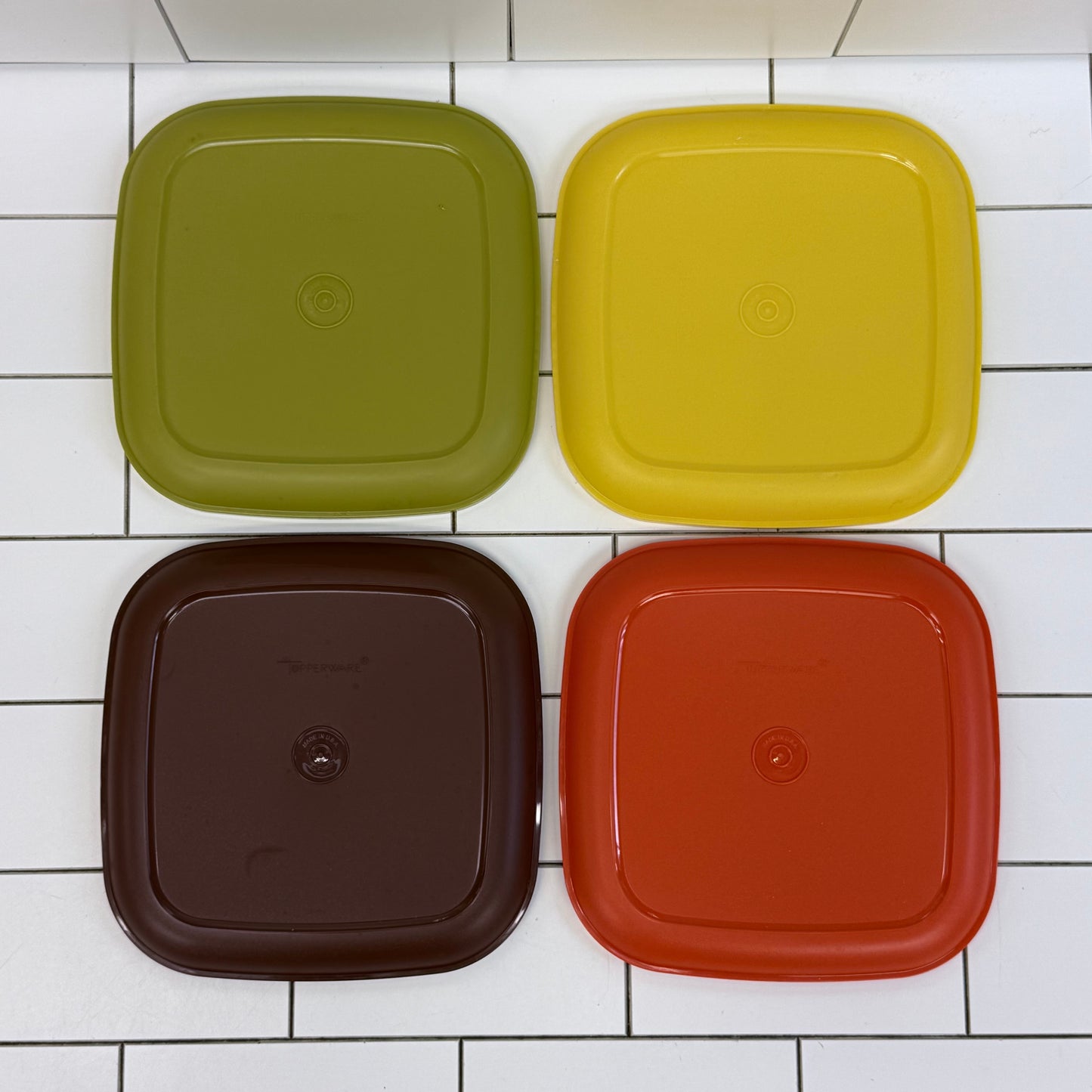 Vintage Tupperware 1970s Plastic Tumblers Set of 10