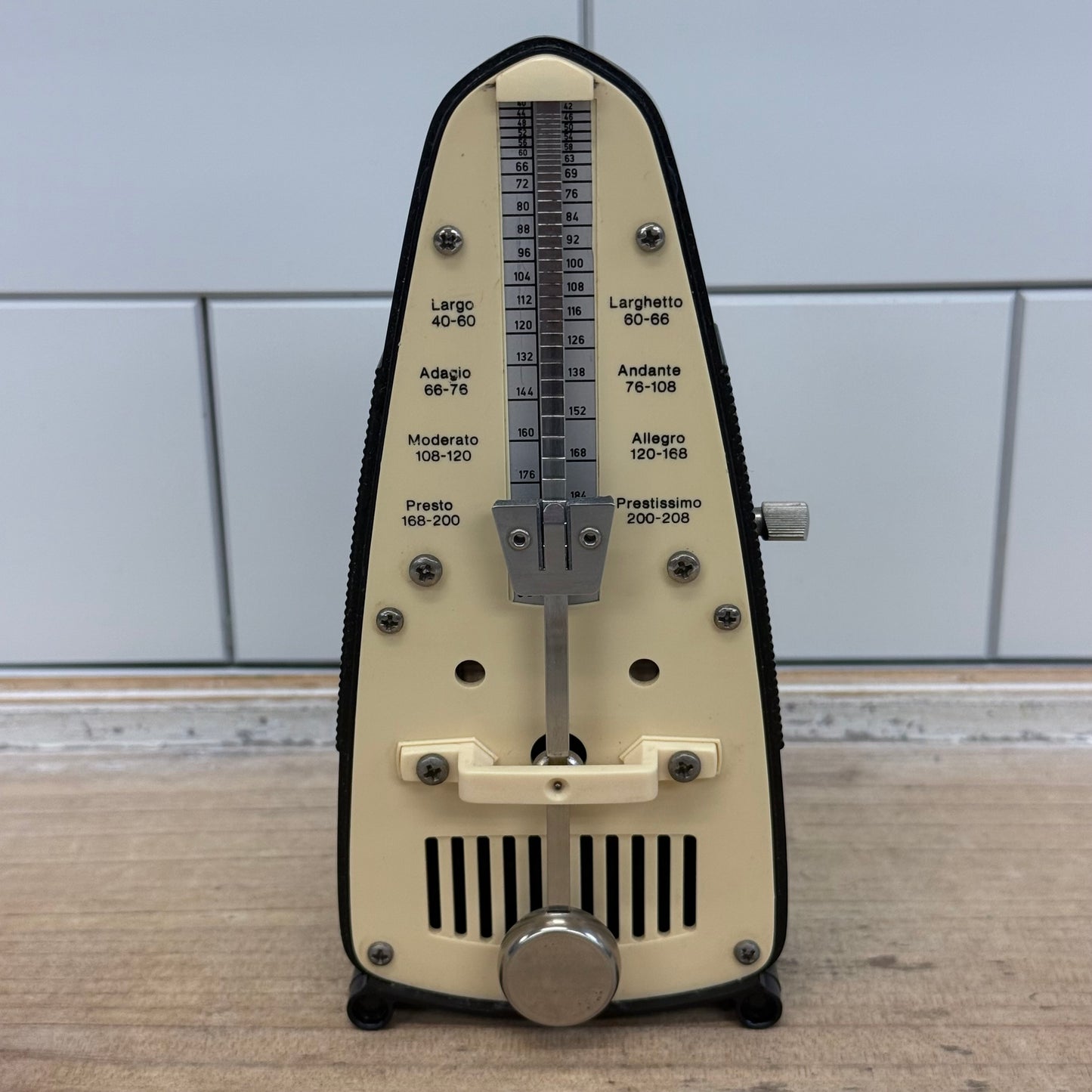 Wittner Taktell Piccolo Wind-Up Metronome Germany Tested Works