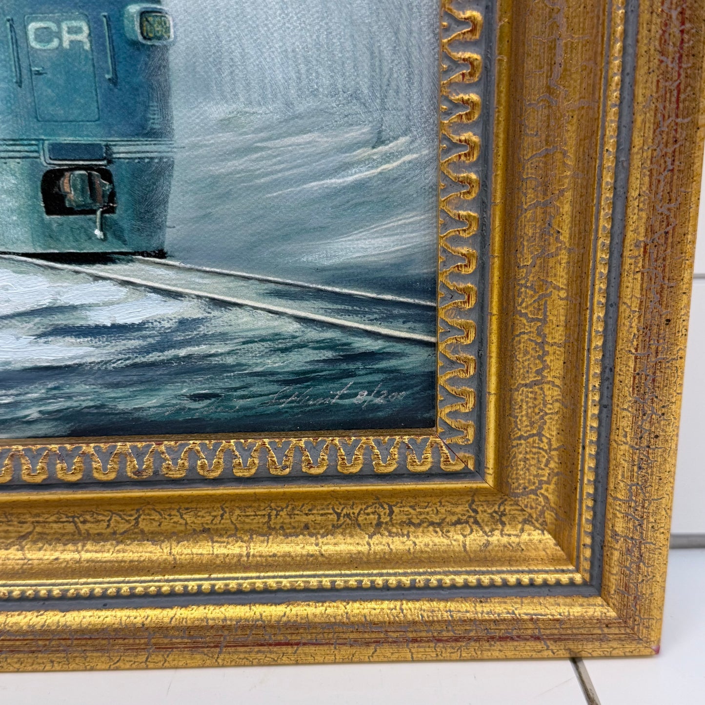Robert L Hunt Conrail 77 Signed Giclee Train Art #8/200 2000