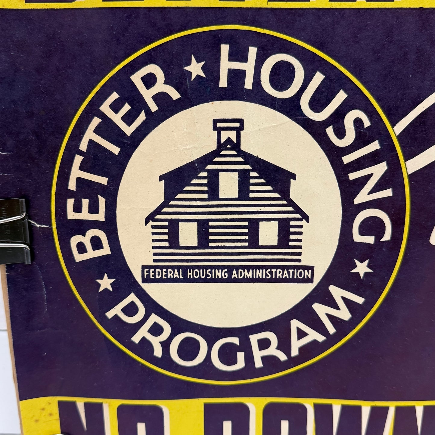 Standard Sanitary Plumbing Promo Sign WPA Era, 1937