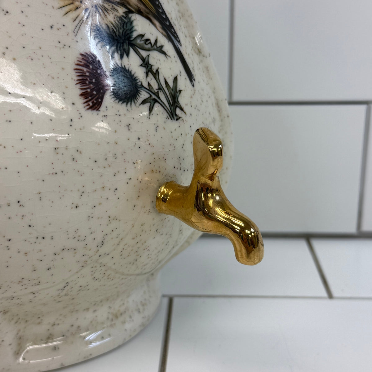 Decorative Lavabo Wall Fountain Vintage Signed 1981