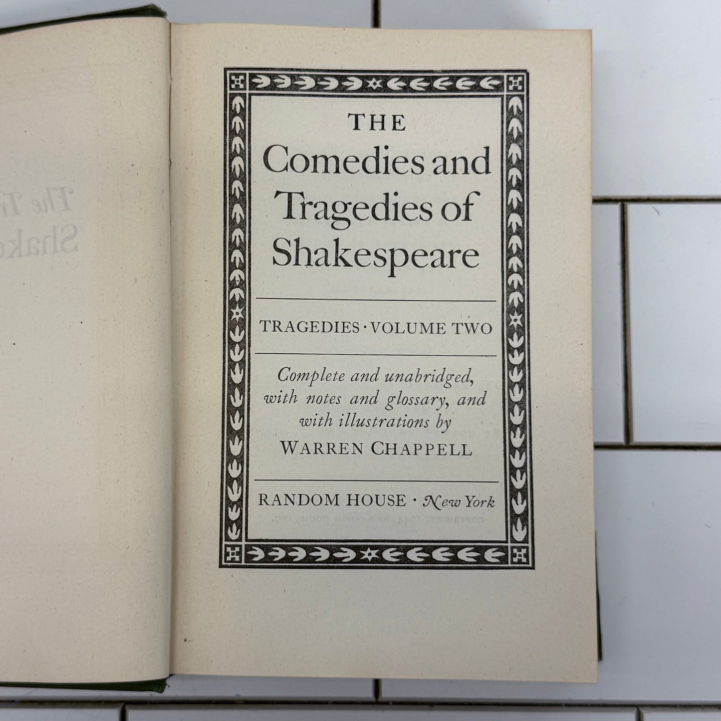 1944 Shakespeare Comedies Tragedies Illustrated Set