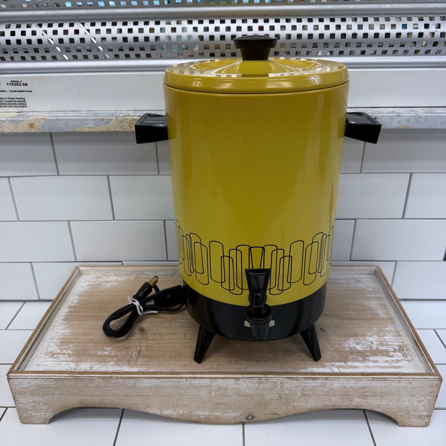 Empire Harvest Gold 32 Cup Electric Coffee Percolator Urn