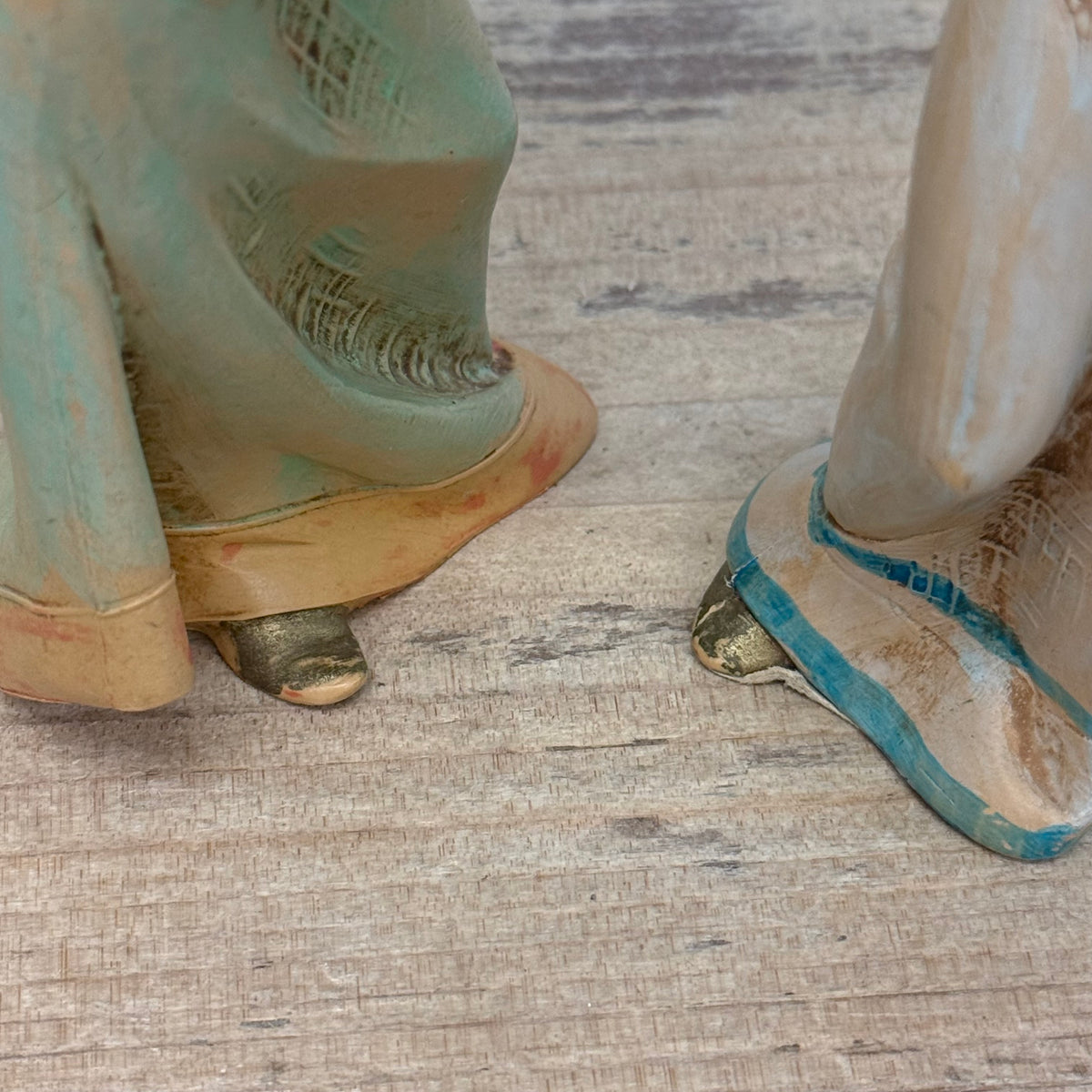 Depose Italy Angel Musician Figurine Pair