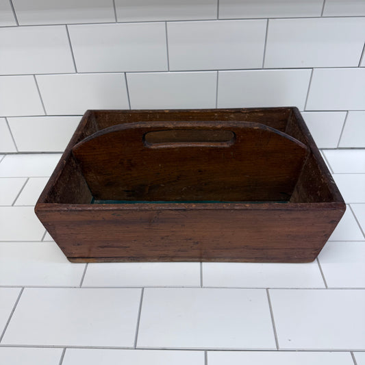 Handcrafted Wooden Divided Caddy