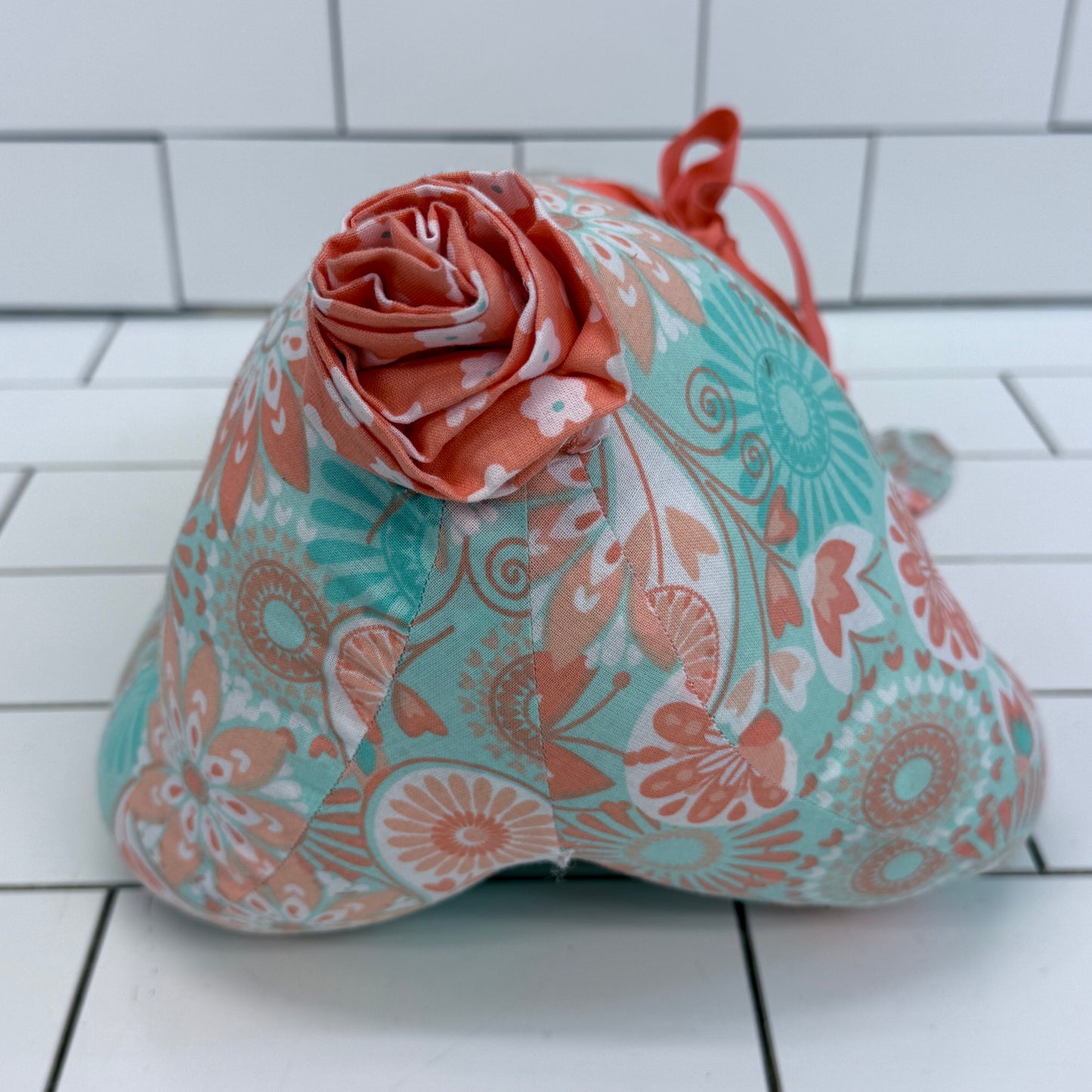 Handmade Floral Bunny Stuffed Animal by A Little Red Bird