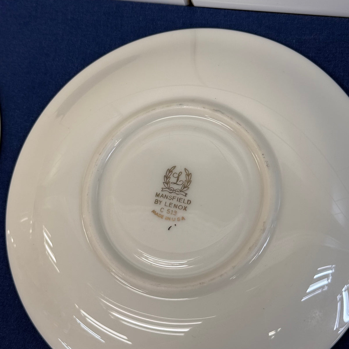 Lenox Mansfield Teacups & Saucers Set of 6 circa 1950