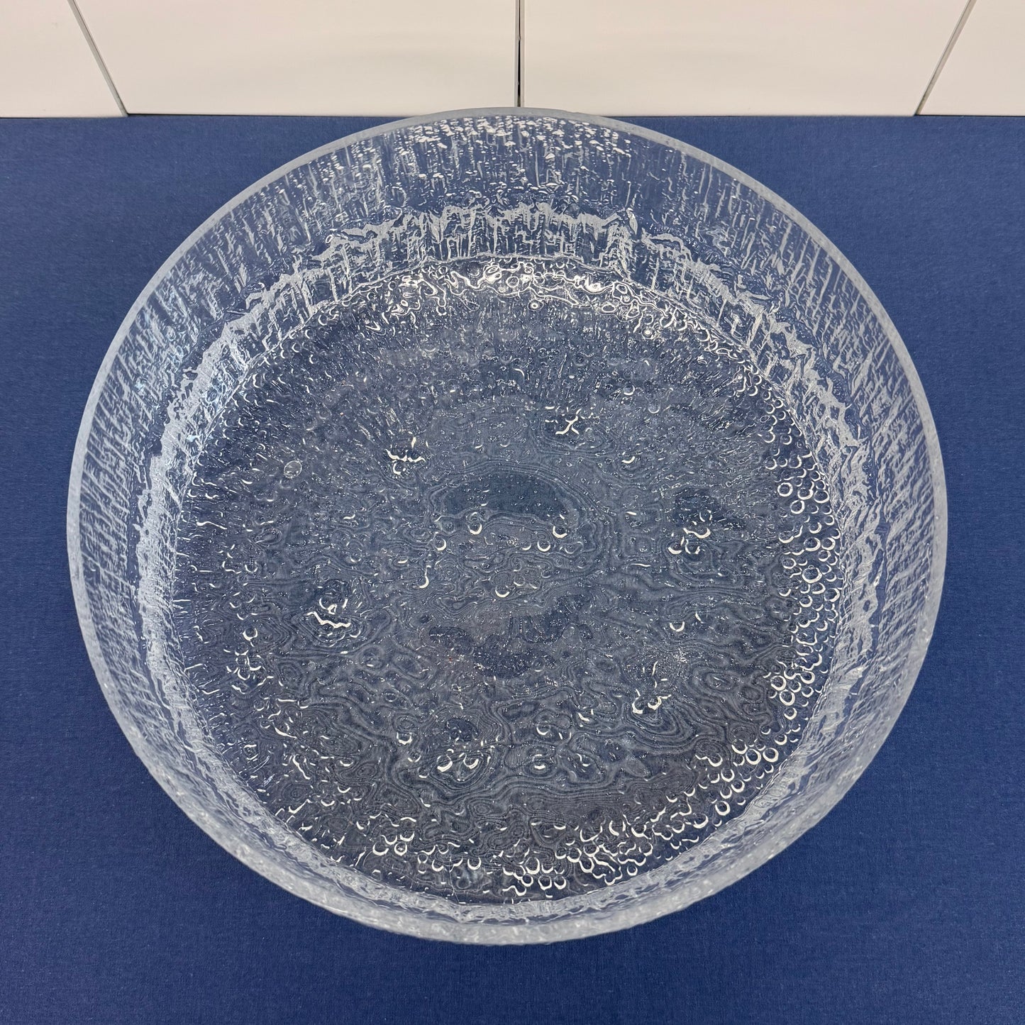 Tapio Wirkkala Iittala Aslak Icicle Glass Bowl Finland