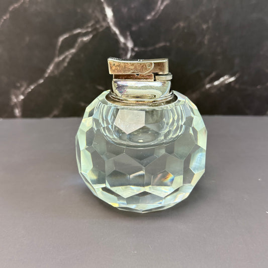 Post House Cut Crystal Table Lighter