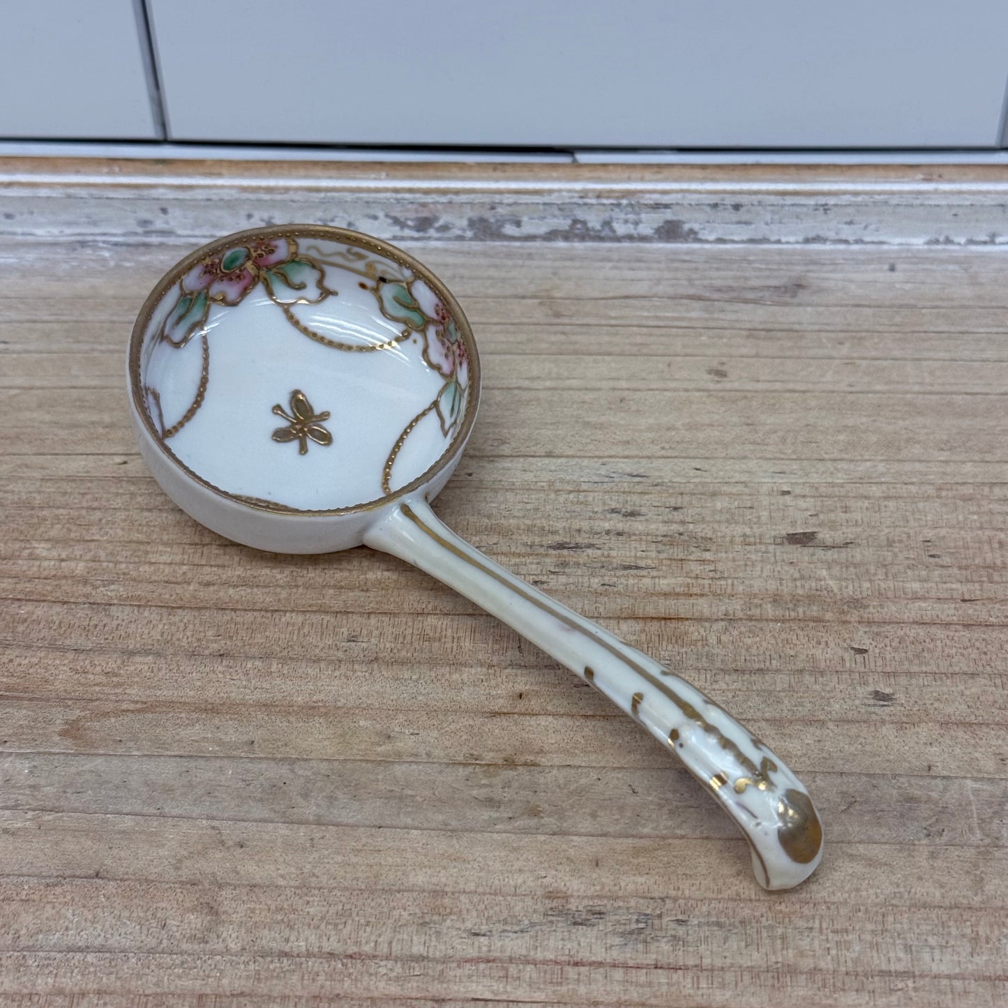 Antique Hand Painted Nippon Condiment Bowl Set