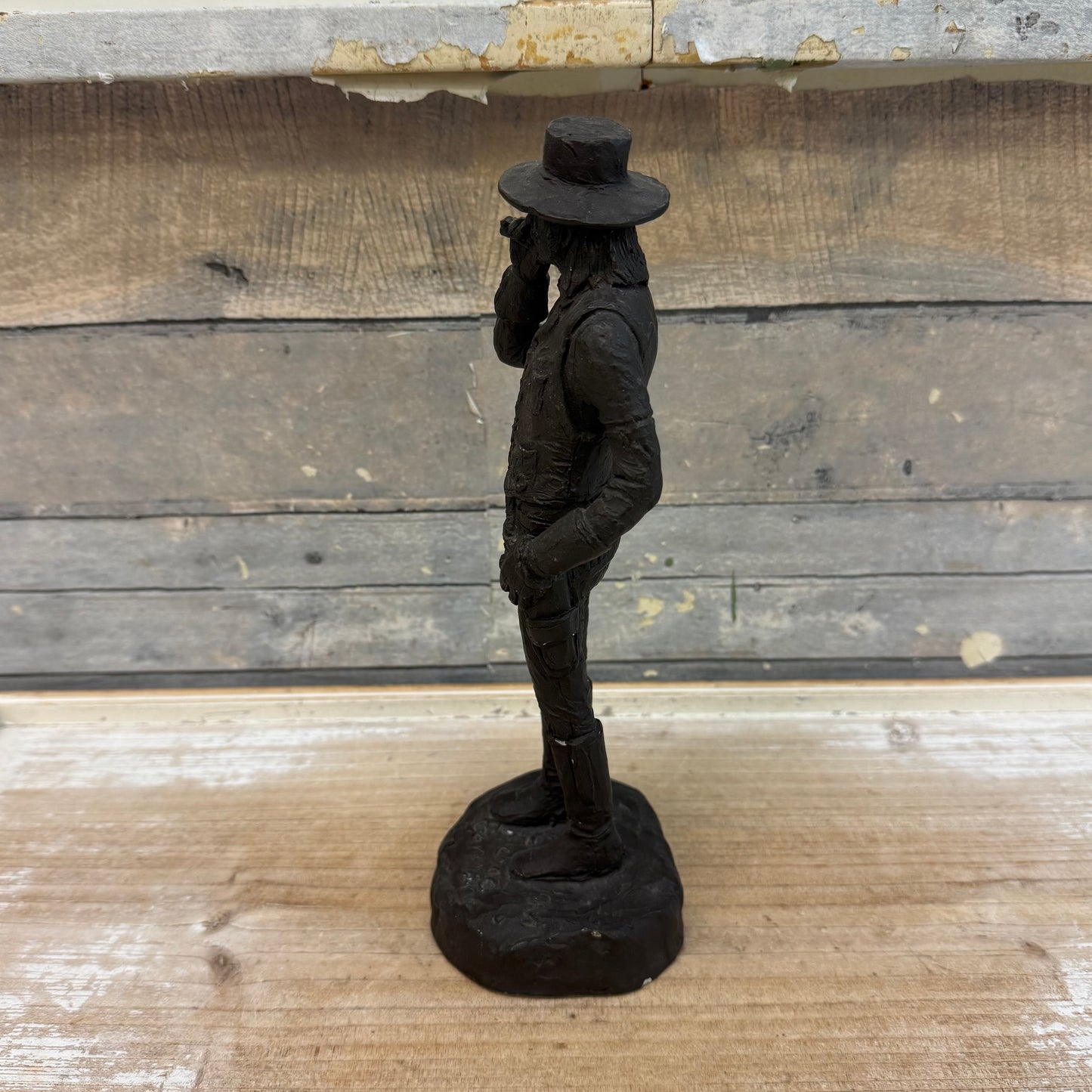 Michael Garman Wild West Shooter Figurine, Signed 1986