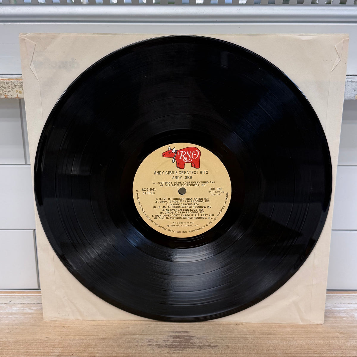 Andy Gibb Andy Gibb’s Greatest Hits Vinyl LP 1980 — #RX-1-3091
