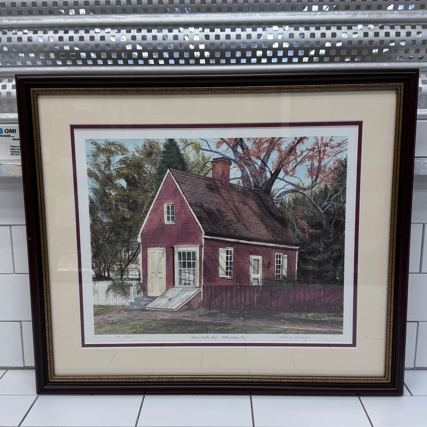 N. Hulshizer Isham Goddin Shop Williamsburg Print 1990s