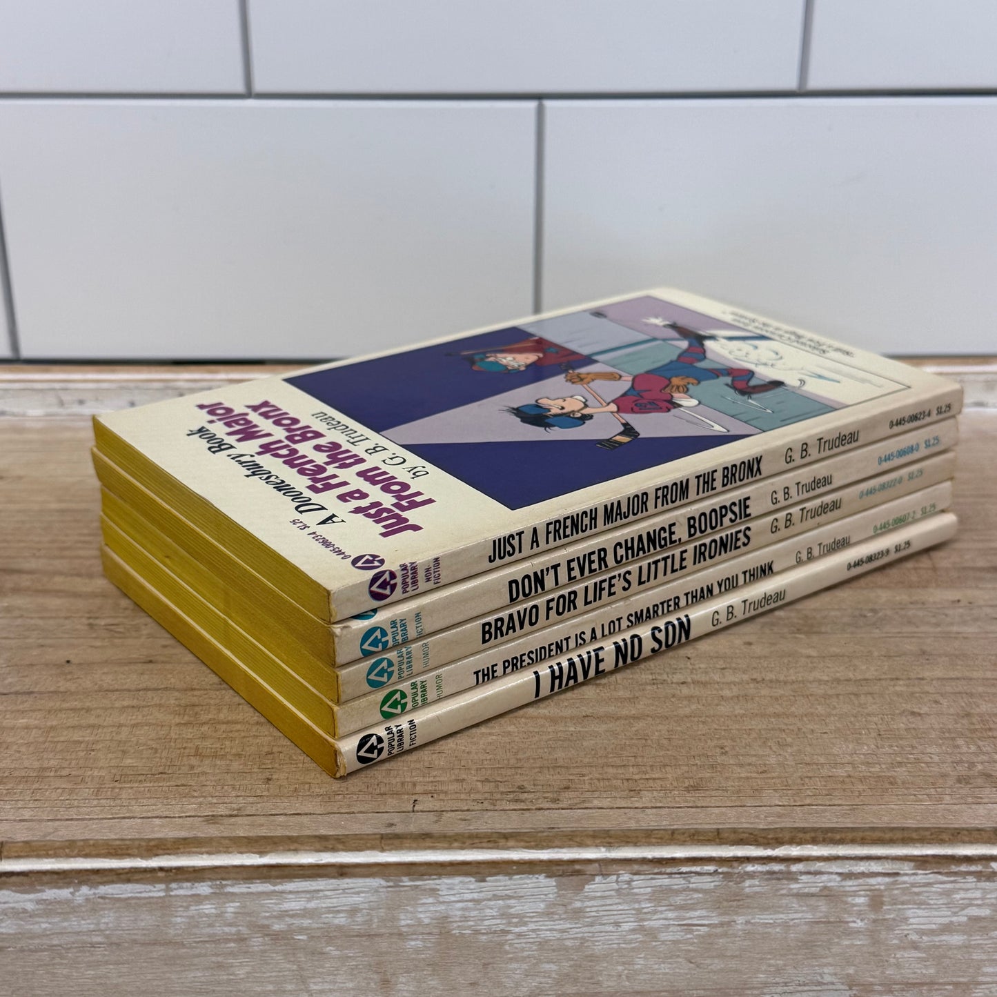 G.B. Trudeau Doonesbury 5 Book Boxed Set Popular Library 1970s