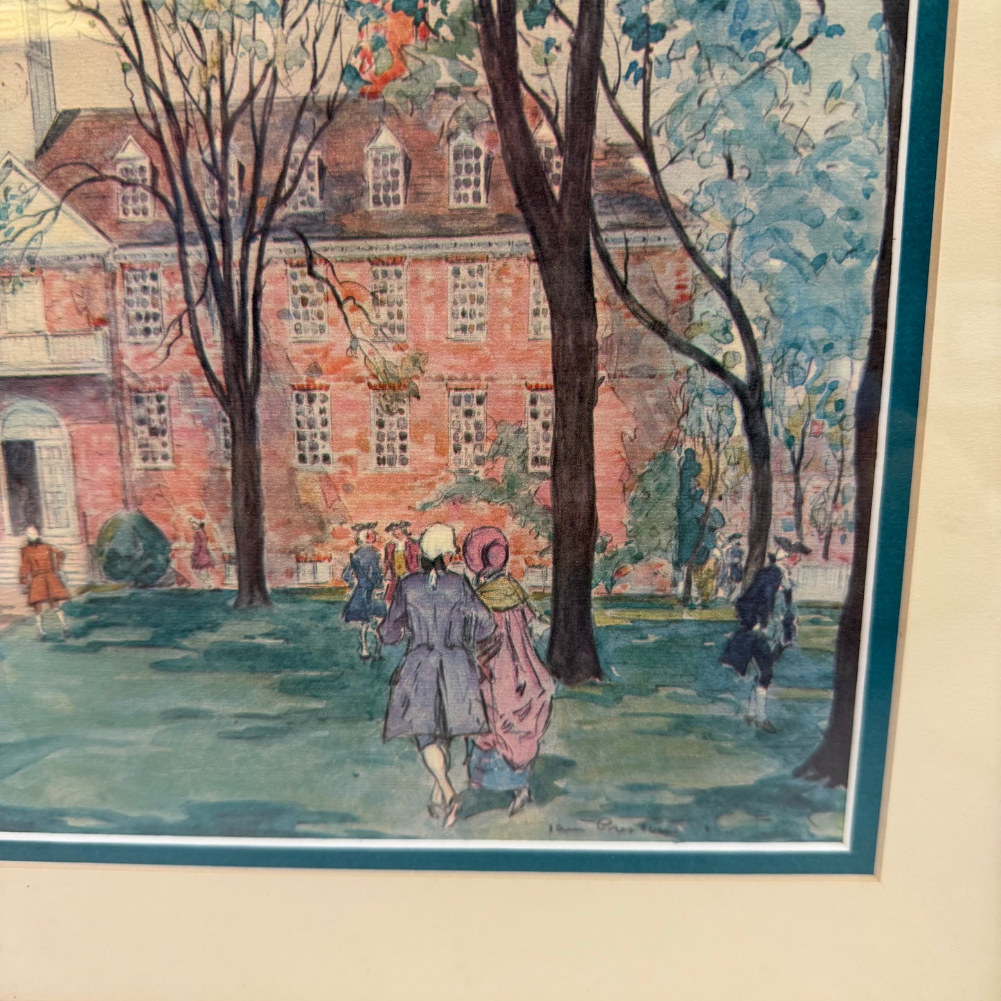 James Preston Wren Building Williamsburg Art Print, 1939