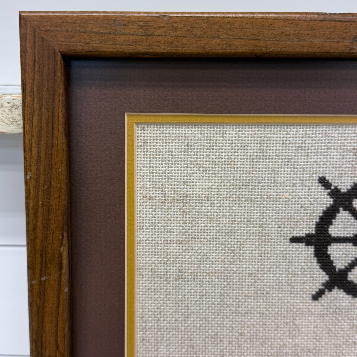 God and the Shipbuilder Kipling Cross Stitch Art 1981