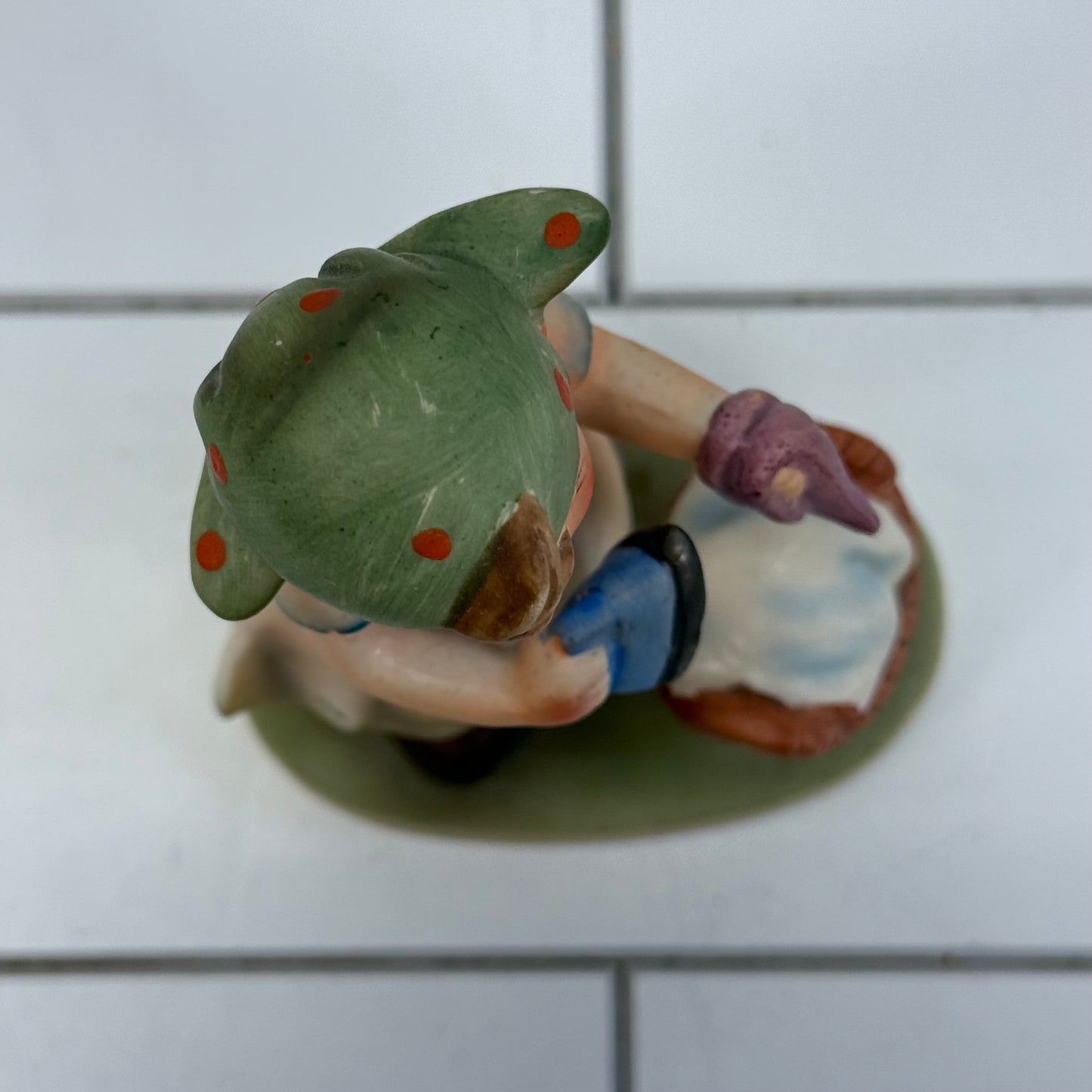 Napcoware Girl Ironing Figurine, Ceramic