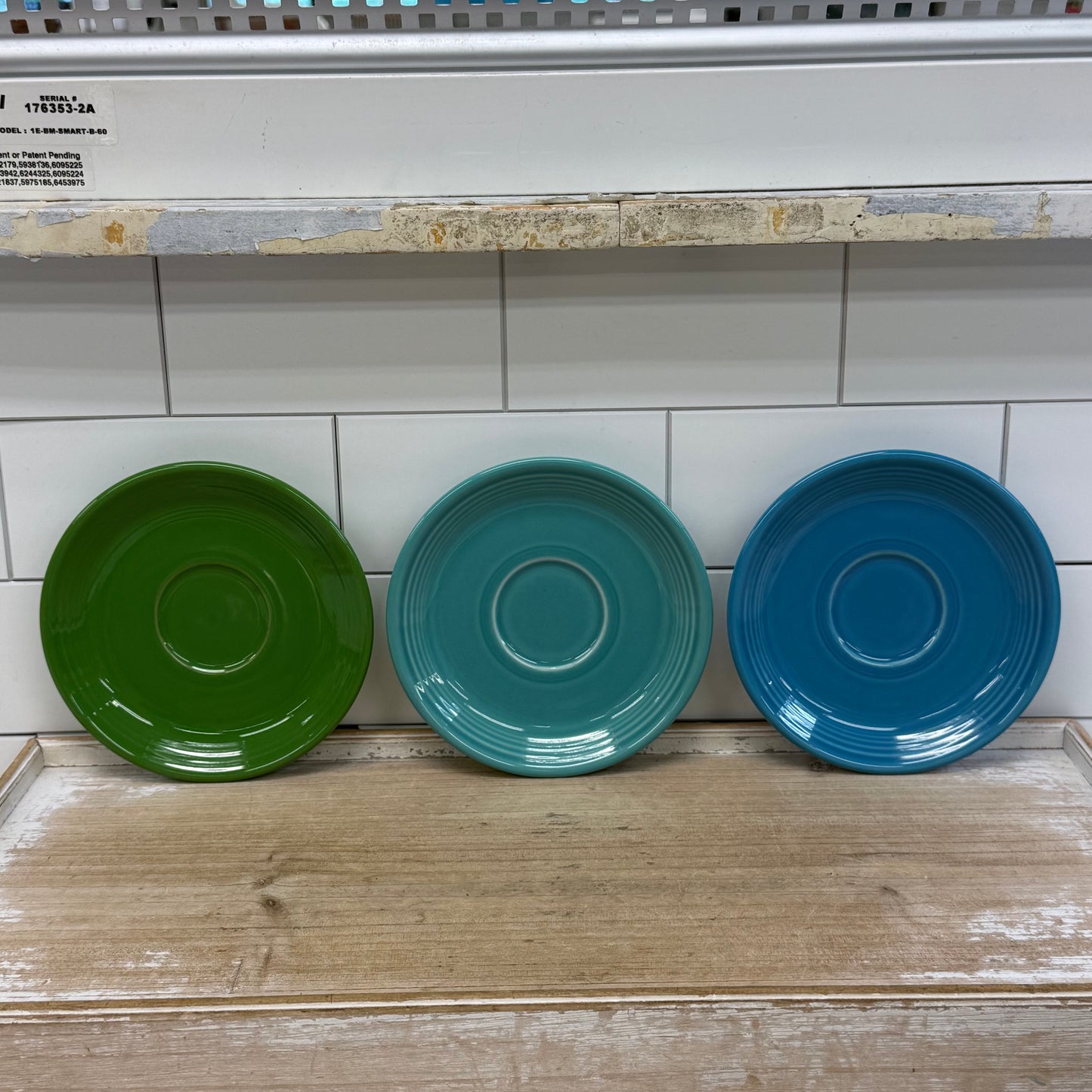 Fiesta Ware Multicolor Saucer Set of 8