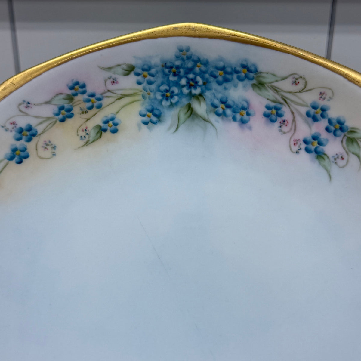 Reinhold Schlegelmilch Cake Plate Hand Painted Dish 1928