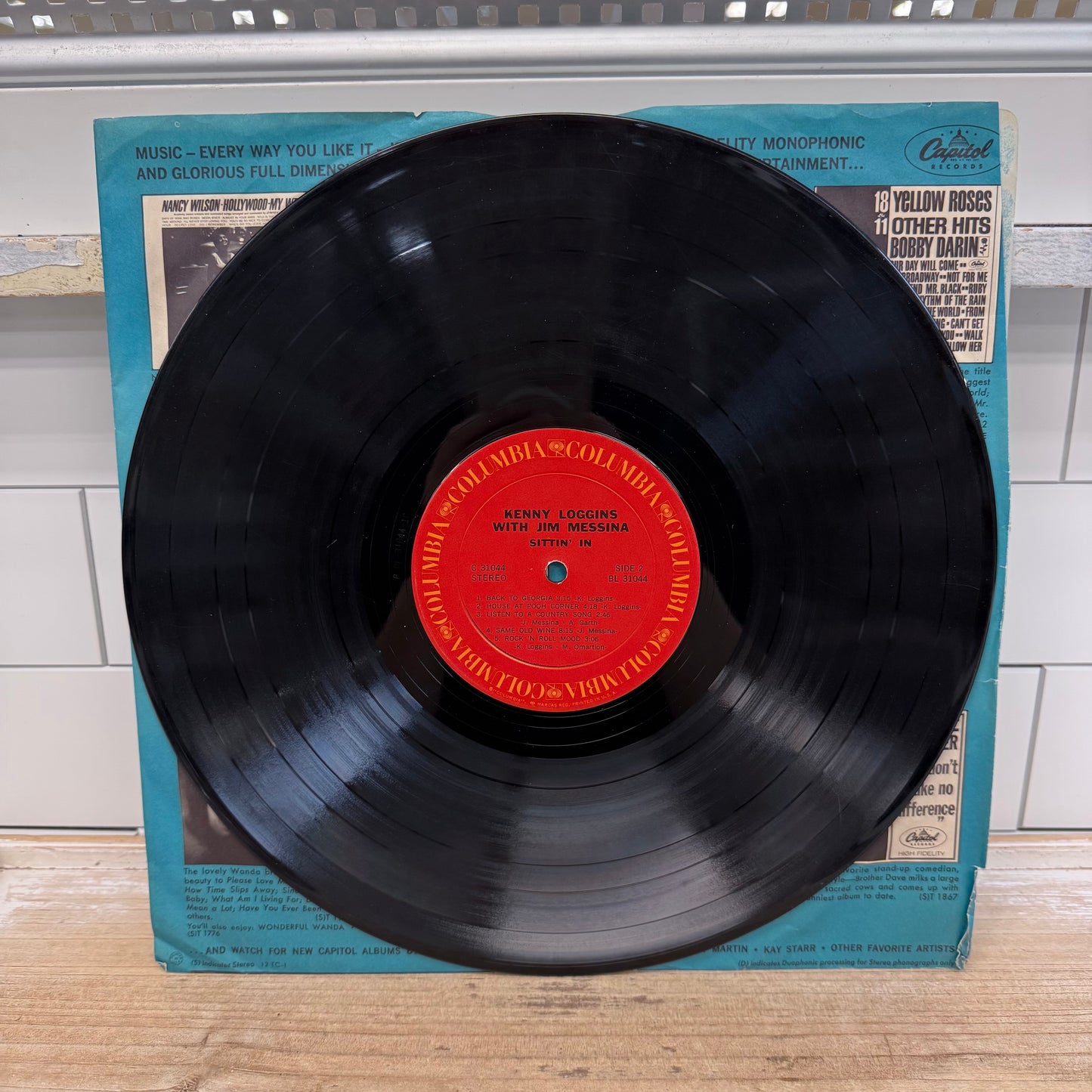 Kenny Loggins with Jim Messina Sittin’ In Vinyl LP 1971 #C31044