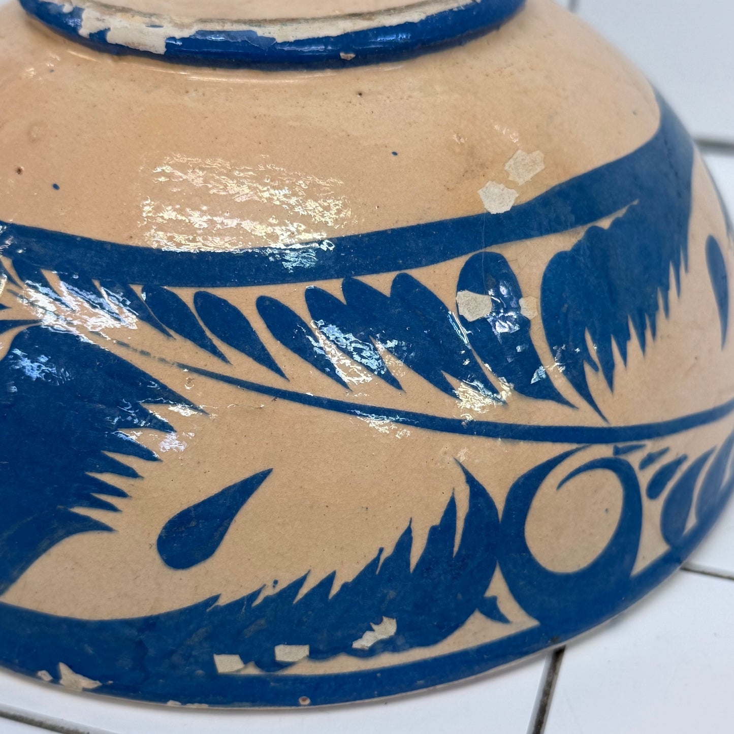 Tonalá Style Mexican Pottery Bowls Set of 2 1960s