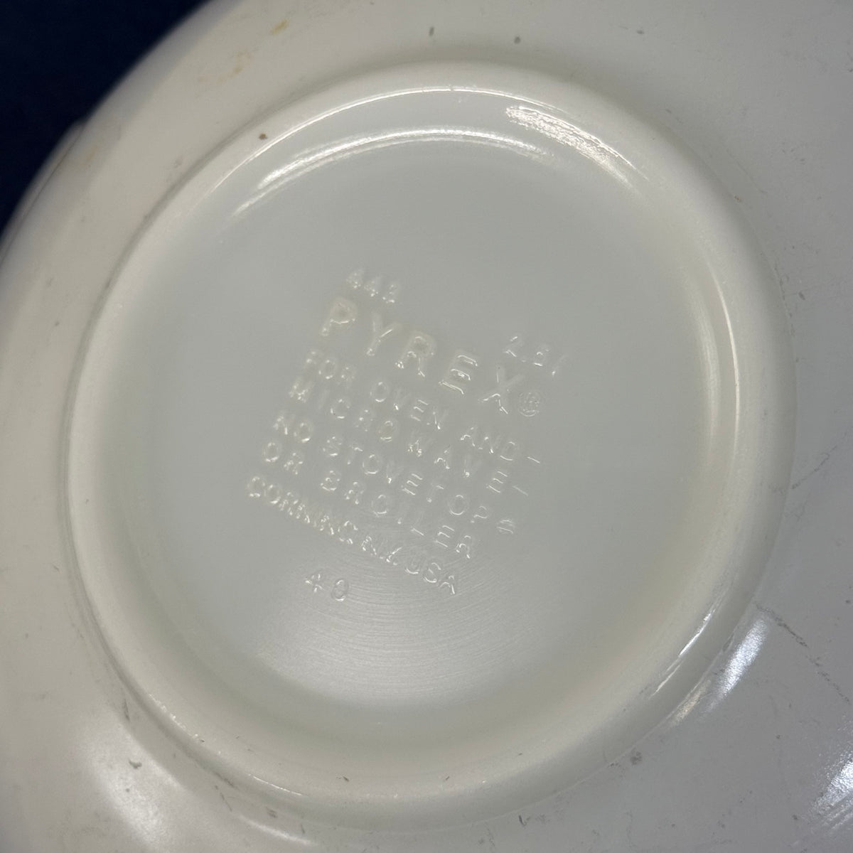 Pyrex Colonial Mist Blue Floral Casserole Dish 1980s