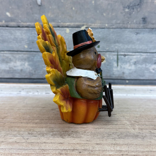 Pilgrim Turkey Resin Figurine