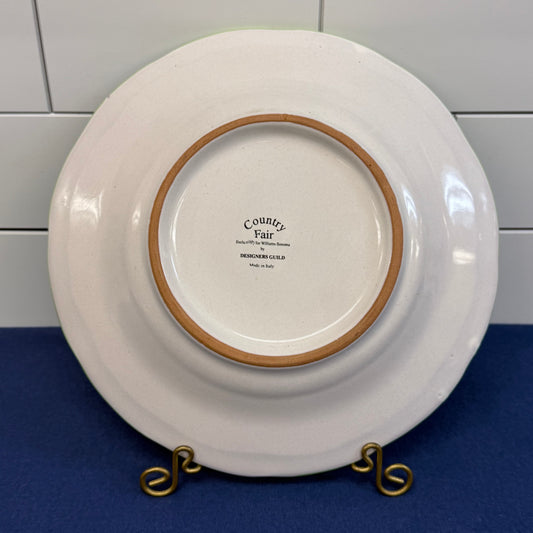 Williams Sonoma Pasta Bowl Country Fair Strawberry Design