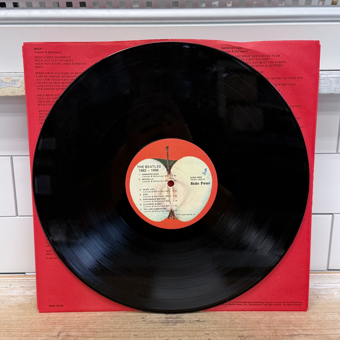 The Beatles 1962-1966 Red Album Double Vinyl LP 1973 #SKBO 3403