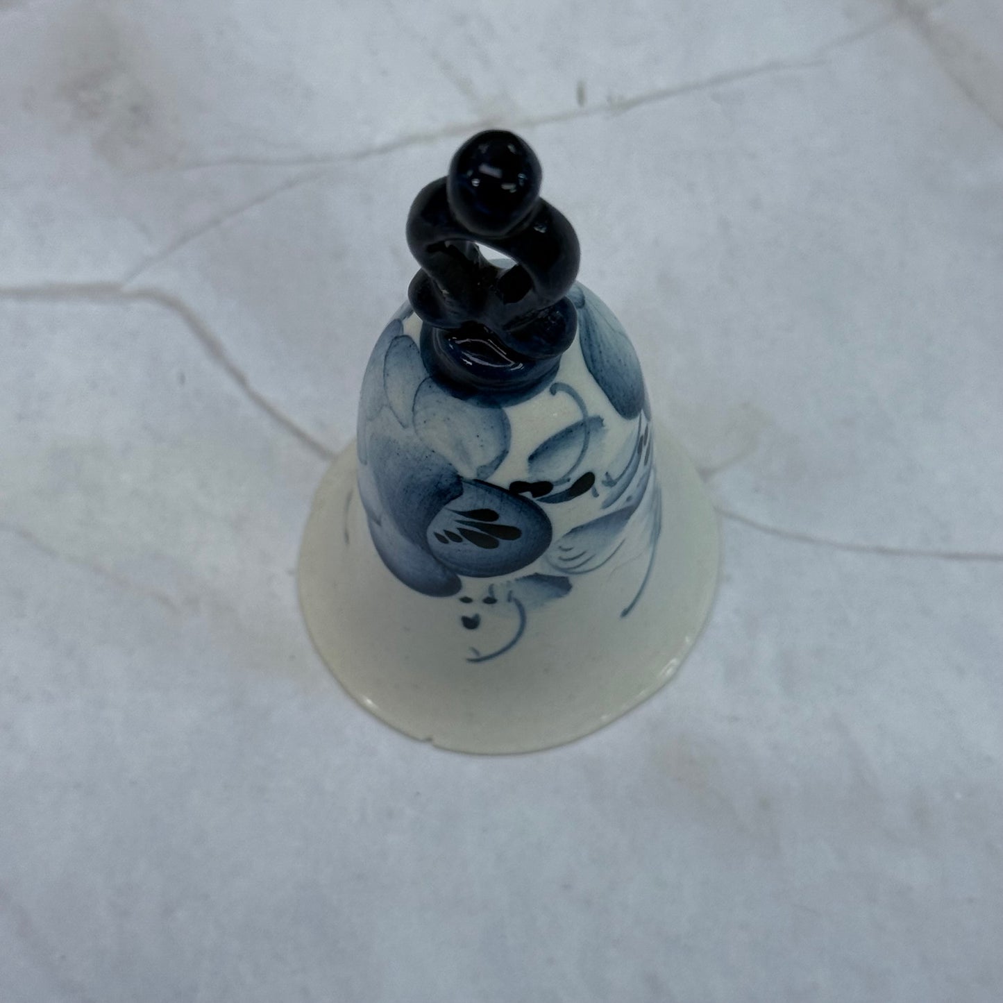 Hand Painted Gzhel Style Porcelain Bell