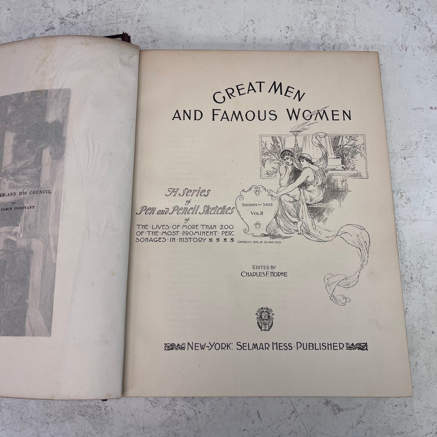 Great Men and Famous Women Illustrated 4 Volume Set, 1894