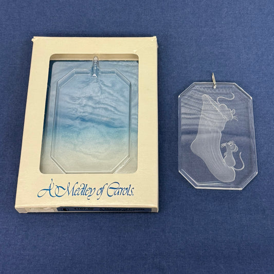 Ball Corp. Christmas Mouse Ornament, Acrylic