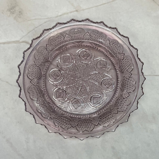 Sandwich Glass Museum Heart & Diamond Crystal Dish