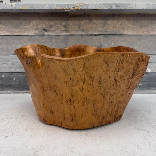 Burled Wood Bowl, Handcrafted