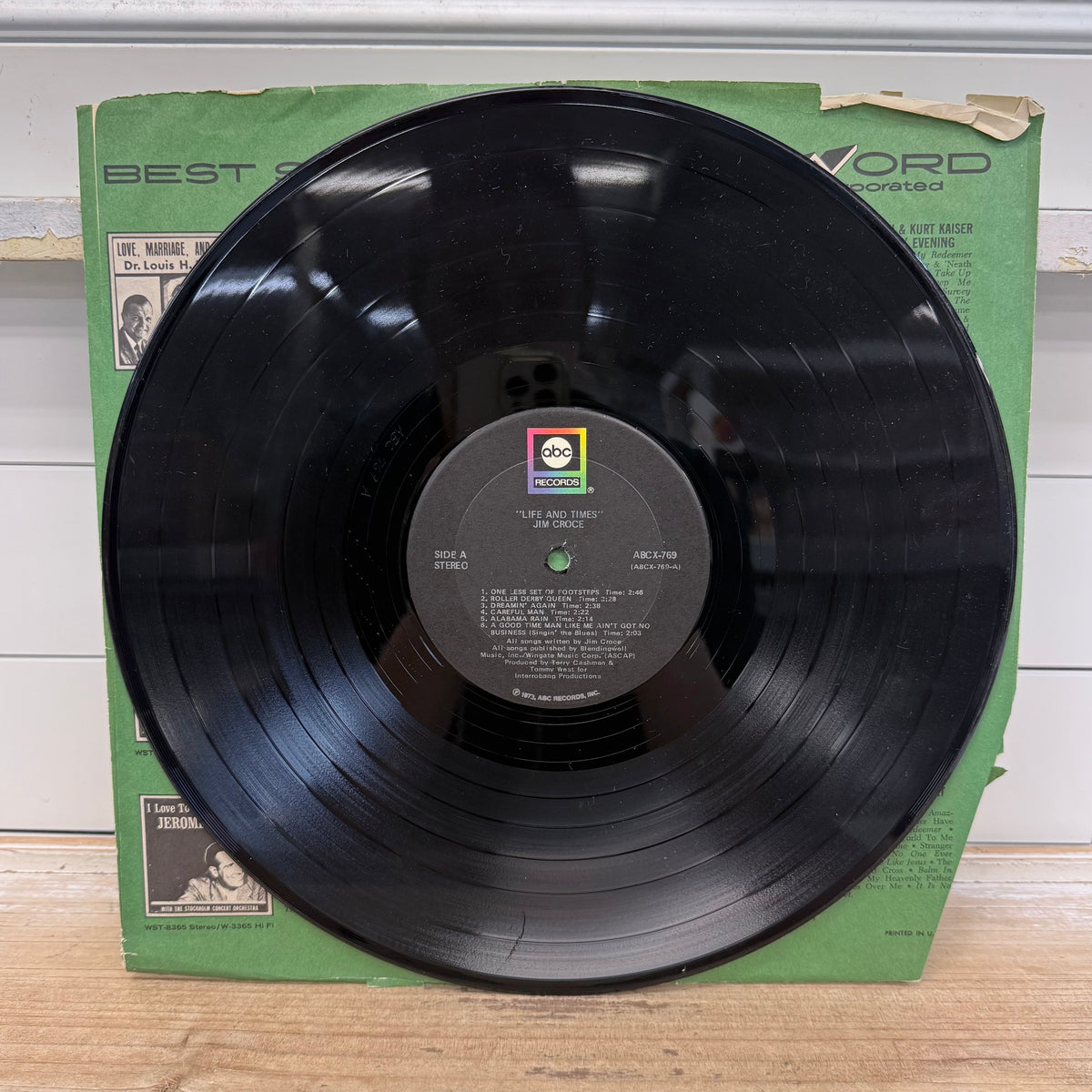 Jim Croce Life and Times Vinyl Record, 1973 - ABCX-769