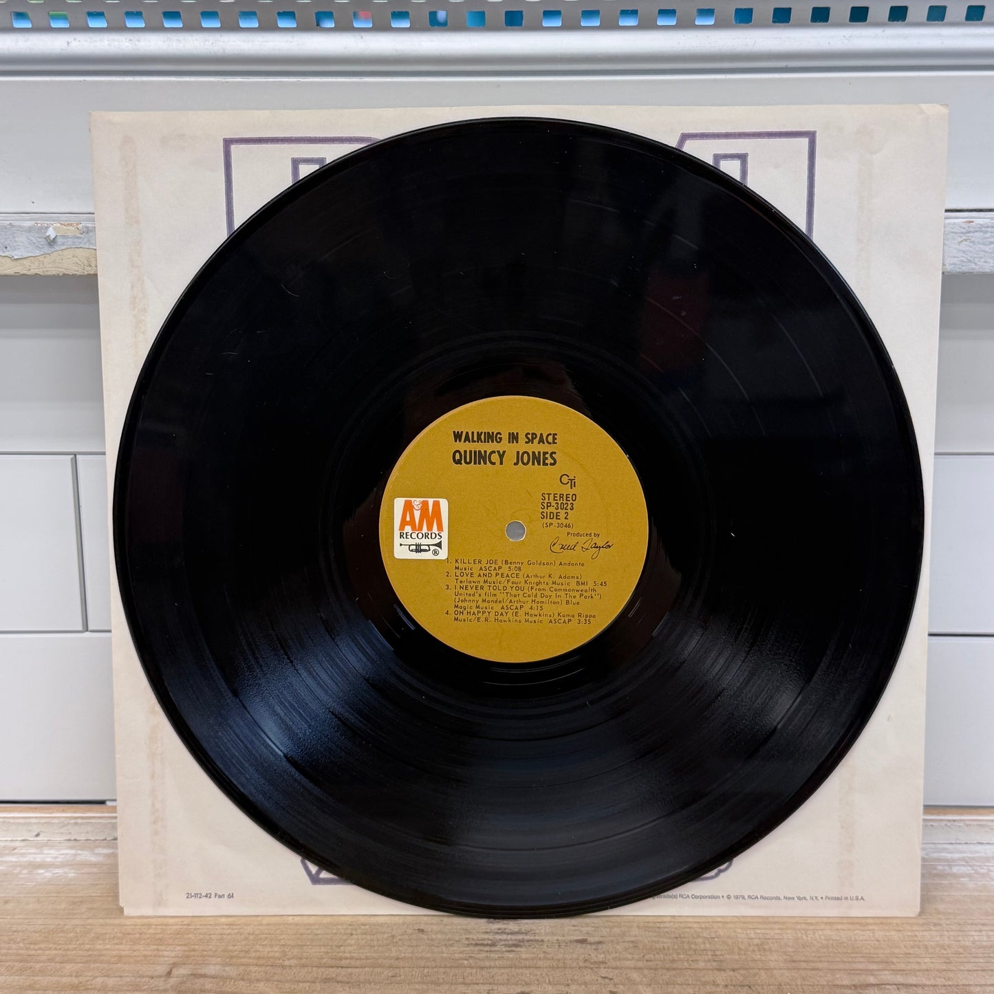 Quincy Jones Walking in Space Vinyl Record LP 1969 #SP-3023
