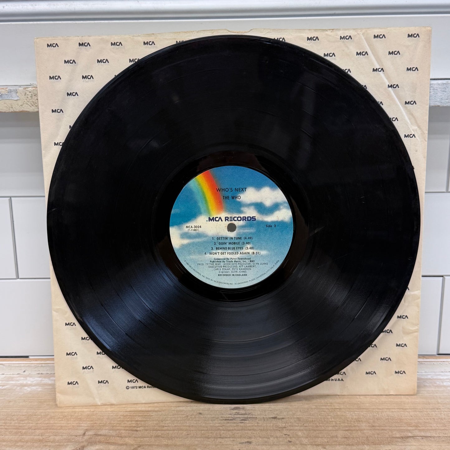 The Who Who's Next Vinyl Record LP 1980 #MCA3024